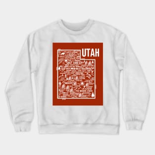 Utah Map Crewneck Sweatshirt